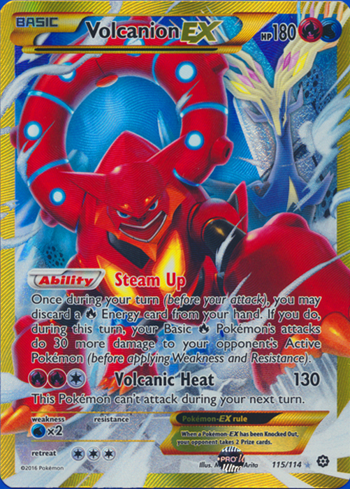 Volcanion-EX - 115/114 - Secret Rare