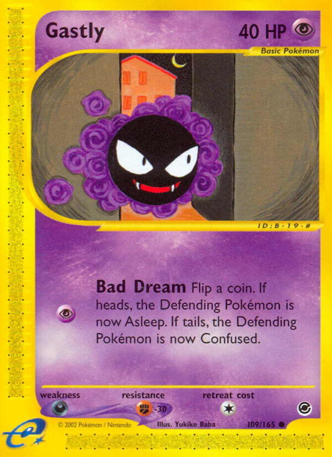 Ghastly 英語版 109/165 1x Gastly - 109/165 - Common Moderately Played Pokemon G2