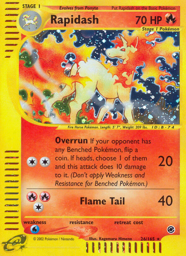 Rapidash - 26/165 - Holo Rare