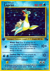 Lapras - 10/62 - Holo Rare - 1st Edition