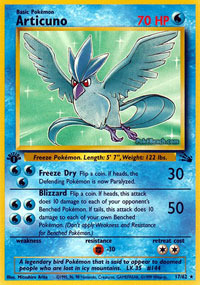 Articuno - 17/62 - Rare - 1st Edition