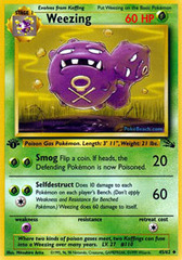 Weezing - 45/62 - Uncommon - 1st Edition