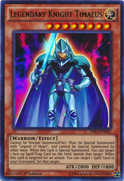 Legendary Knight Timaeus - DRL3-EN041 - Ultra Rare - 1st Edition