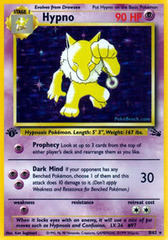 Hypno - 8/62 - Holo Rare - 1st Edition