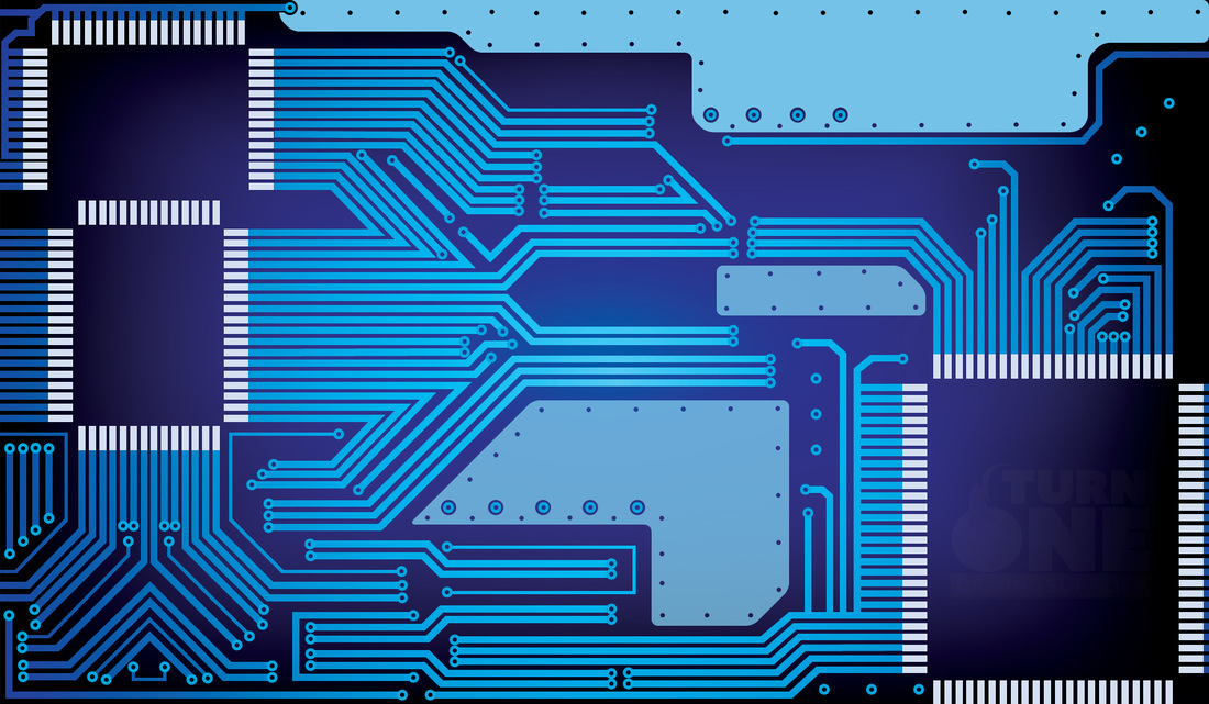 Turn One Gaming Supplies - Circuit Board Playmat
