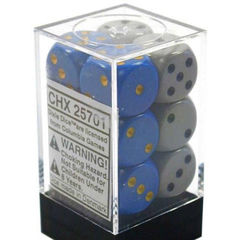 DICE OPAQUE 16MM D6 DIXIE DICE (12) CHESSEX - CHX25701