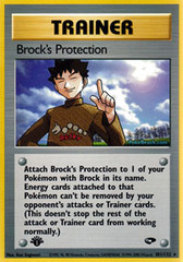 Brock's Protection - 101/132 - Rare - 1st Edition