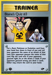 Blaine's Quiz #3 - 112/132 - Uncommon - 1st Edition