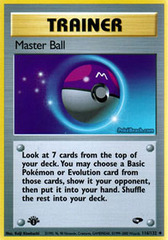 Master Ball - 116/132 - Uncommon - 1st Edition