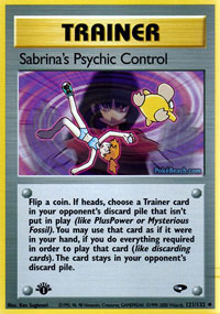 Sabrinas Psychic Control - 121/132 - Uncommon - 1st Edition