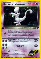 Rocket's Mewtwo - 14/132 - Holo Rare - 1st Edition