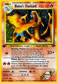 Blaines Charizard - 2/132 - Holo Rare - 1st Edition