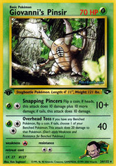 Giovanni's Pinsir - 24/132 - Rare - 1st Edition