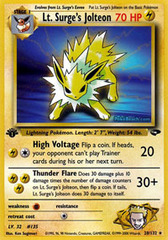 Lt. Surge's Jolteon - 28/132 - Rare - 1st Edition