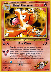 Blaines Charmeleon - 31/132 - Uncommon - 1st Edition