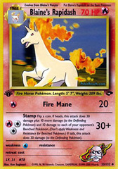 Blaine's Rapidash - 33/132 - Uncommon - 1st Edition