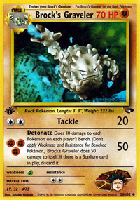 Brocks Graveler - 34/132 - Uncommon - 1st Edition