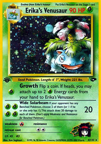 Erikas Venusaur - 4/132 - Holo Rare - 1st Edition