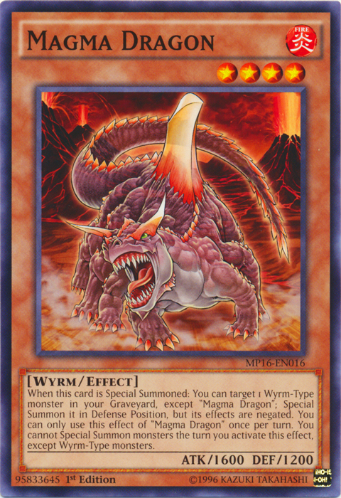 Magma Dragon - MP16-EN016 - Common - 1st Edition