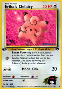 Erikas Clefairy - 40/132 - Uncommon - 1st Edition