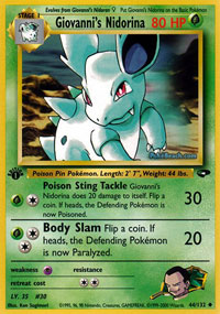 Giovannis Nidorina - 44/132 - Uncommon - 1st Edition