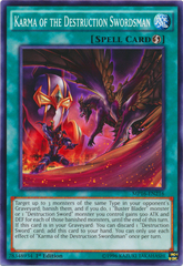 Karma of the Destruction Swordsman - MP16-EN216 - Common - 1st Edition