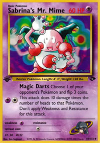 Sabrinas Mr. Mime - 59/132 - Uncommon - 1st Edition