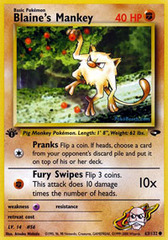 Blaine's Mankey - 63/132 - Common - 1st Edition