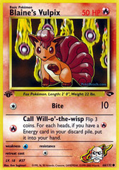 Blaine's Vulpix - 66/132 - Common - 1st Edition