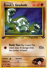 Brock's Geodude - 68/132 - Common - 1st Edition