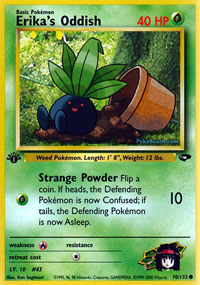 Erikas Oddish - 70/132 - Common - 1st Edition