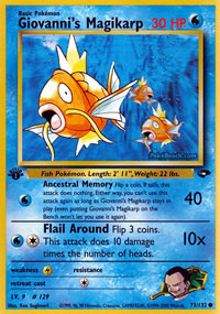 Giovannis Magikarp - 73/132 - Common - 1st Edition