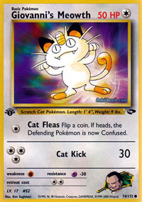 Giovannis Meowth - 74/132 - Common - 1st Edition