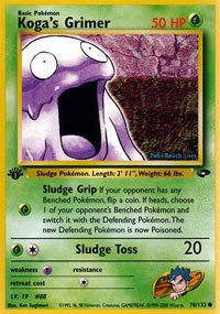 Kogas Grimer - 78/132 - Common - 1st Edition