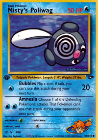 Mistys Poliwag - 89/132 - Common - 1st Edition