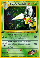 Koga's Beedrill - 9/132 - Gym Challenge Holo Rare - 1st Edition