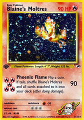 Blaine's Moltres - 1/132 - Holo Rare - 1st Edition