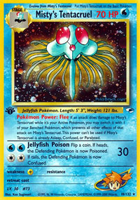 Mistys Tentacruel - 10/132 - Holo Rare - 1st Edition