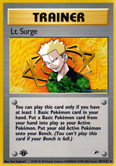 Lt. Surge - 101/132 - Rare - 1st Edition