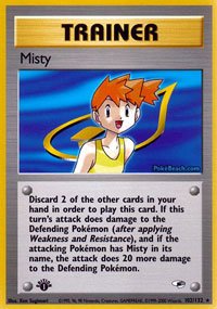 Misty - 102/132 - Rare - 1st Edition