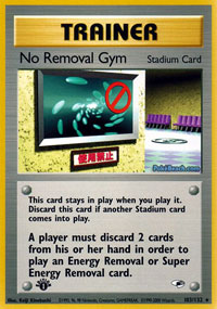 No Removal Gym - 103/132 - Rare - 1st Edition