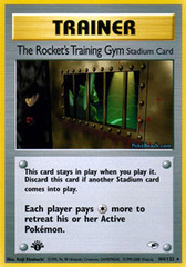 The Rocket's Training Gym - 104/132 - Rare - 1st Edition