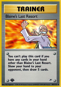 Blaines Last Resort - 105/132 - Uncommon - 1st Edition