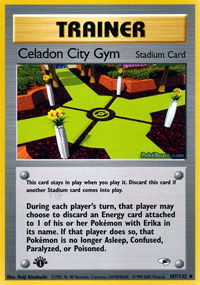 Celadon City Gym - 107/132 - Uncommon - 1st Edition