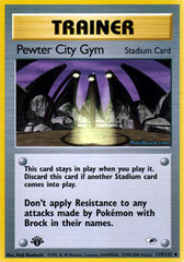 Pewter City Gym - 115/132 Uncommon - 1st Edition