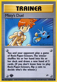 Mistys Duel - 123/132 Common - 1st Edition