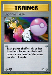 Sabrinas Gaze - 125/132 - Common - 1st Edition