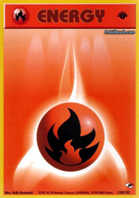 Fire Energy - 128/132 Common - 1st Edition