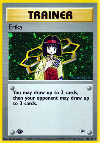 Erika - 16/132 - Holo Rare - 1st Edition