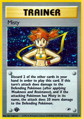 Misty - 18/132 - Holo Rare - 1st Edition